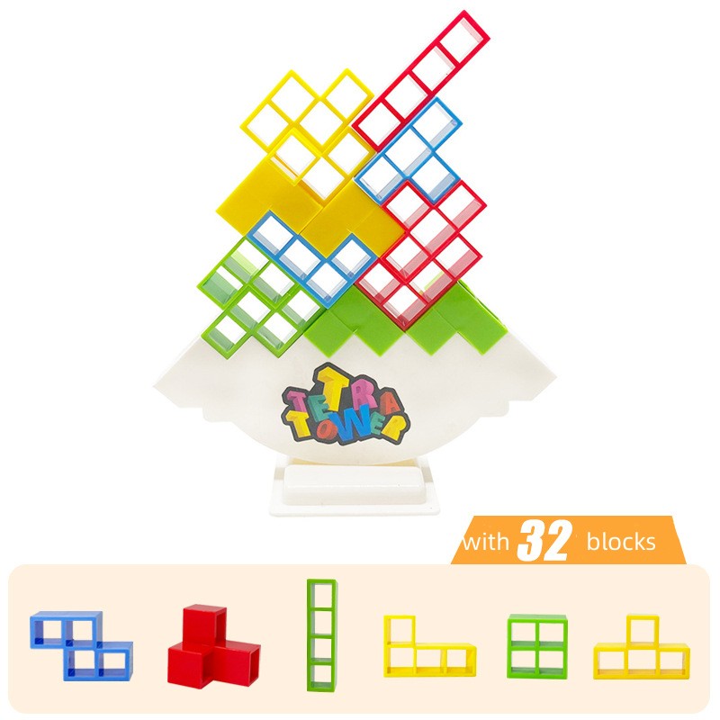 TetraStack™ Block Stacking Balance Game