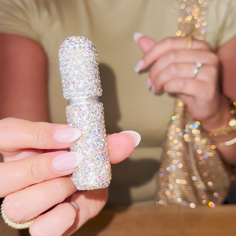 RHINESTONE REFILLABLE PERFUME BOTTLE